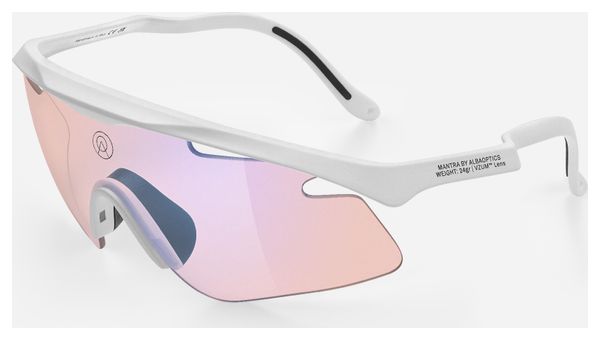 Alba Optics Mantra White Vzum F-Lens Flamingo Sunglasses