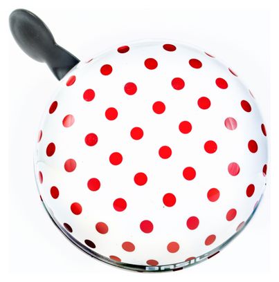 Campanello BASIL POLKA Dot pois Bianchi/Rossi 80 mm