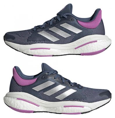 adidas running Solar Glide 5 Blue Purple Women Running Shoes