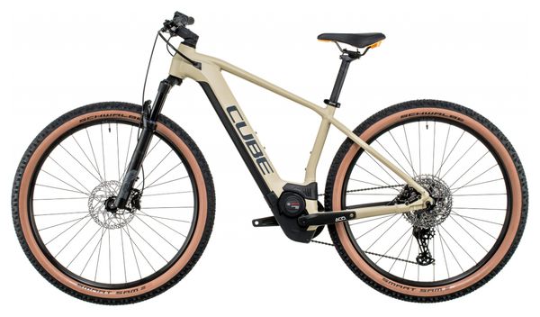 VTT Électrique Semi-Rigide Cube Reaction Hybrid Pro 500 Shimano Deore 11V 500 Wh 29'' Beige Desert 2022