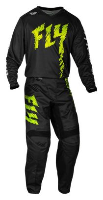 Fly Racing Fly F-16 kinderbroek zwart / neongroen / lichtgrijs