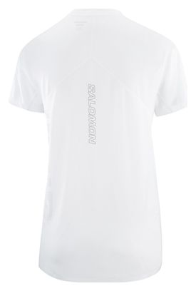 T-shirt manches courtes Salomon Sense Aero GFX Blanc Gris Femme