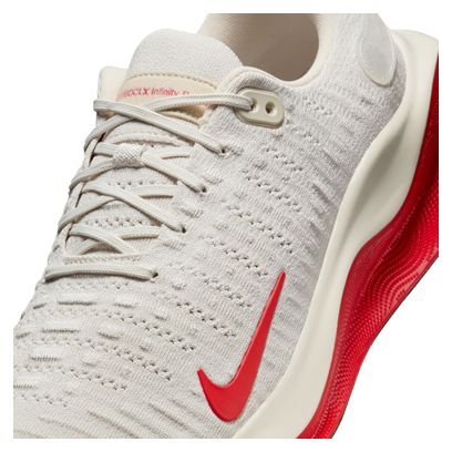 Chaussures Running Nike InfinityRN 4 Beige/Rouge Homme