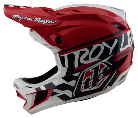 Troy Lee Designs D4 Casco integral Mips <p> <strong>de poliacrilita</strong></p>Blanco/Rojo