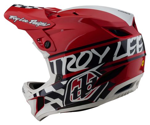 Troy Lee Designs D4 Casco integral Mips <p> <strong>de poliacrilita</strong></p>Blanco/Rojo