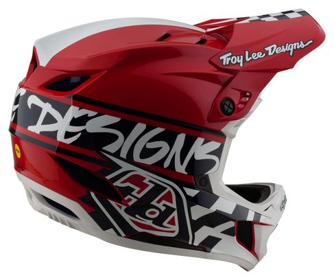 Troy Lee Designs D4 Casco integral Mips <p> <strong>de poliacrilita</strong></p>Blanco/Rojo