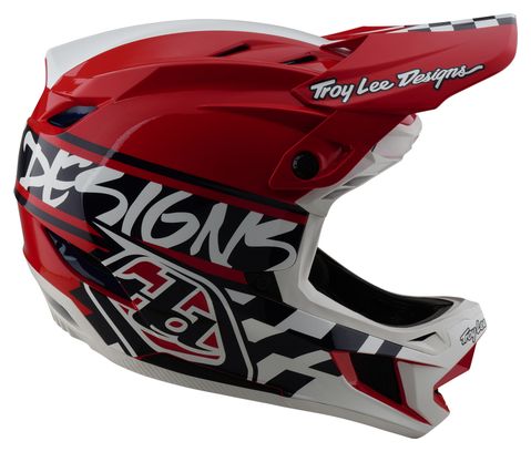 Troy Lee Designs D4 Casco integral Mips <p> <strong>de poliacrilita</strong></p>Blanco/Rojo