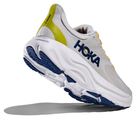 Hoka Arahi 8 Wide Running Shoes in White/Orange for Men
