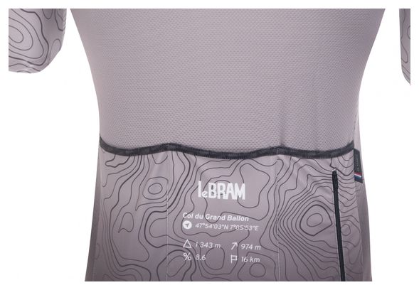 LeBram Grand Ballon Gray Short Sleeve Jersey Tailored Fit