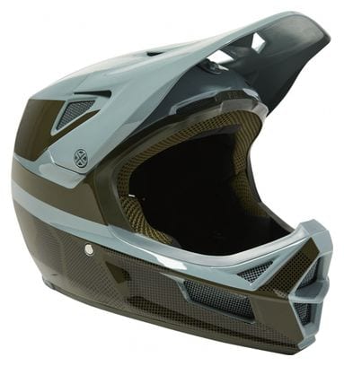 Fox RAMPAGE COMP GRAPHIC 2 Helmet Light Green