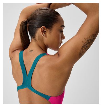 Costume da bagno da donna Club Training Powerback Rosa