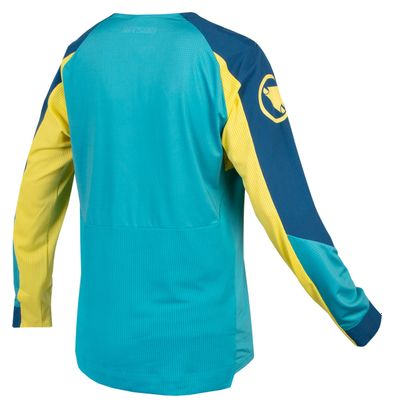 Maillot Manches Longues Endura MT500 Burner Lite Myrtille Bleu
