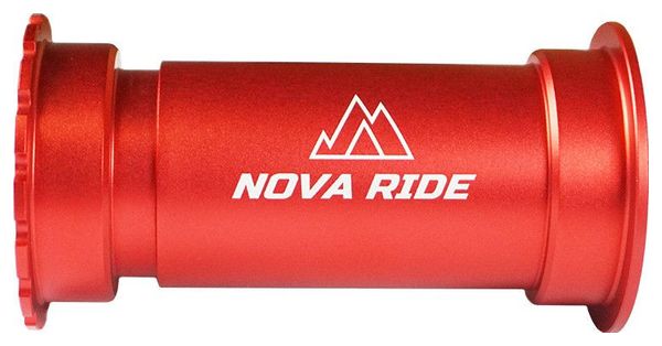 Boitier de pédalier Nova Ride BB86 (PF86 / PF41) 24mm - Rouge