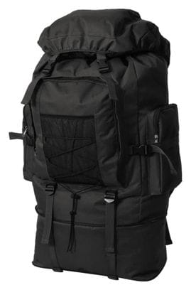 vidaXL Sac à dos en style d'armée XXL 100 L Noir