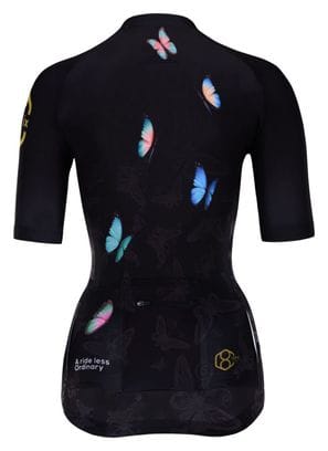 Maillot de cyclisme  manches courtes pour femmes noir 8andCounting