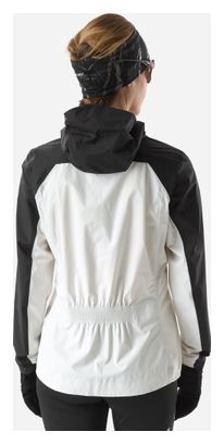 Chaqueta impermeable Millet Intense Pro 2.5L blanca/negra para mujer