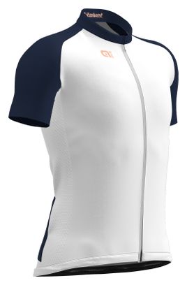 Alé Asfalt Wit/Blauw Jersey met korte mouwen