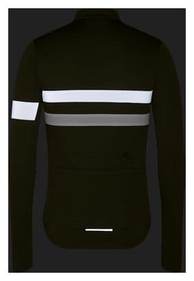 Maillot Manches Longues Rapha Brevet Khaki/Blanc