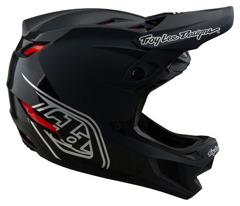 Troy Lee Designs D4 Polyacrylite Mips Black full-face helmet