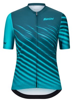 Santini Astro Turquoise Damestrui met Korte Mouwen