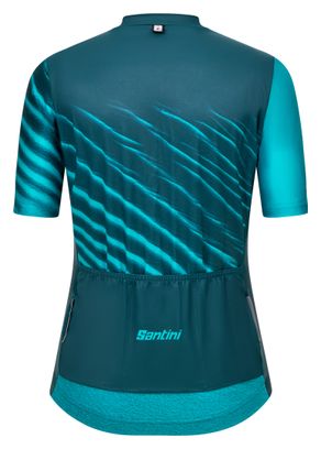 Santini Astro Turquoise Damestrui met Korte Mouwen