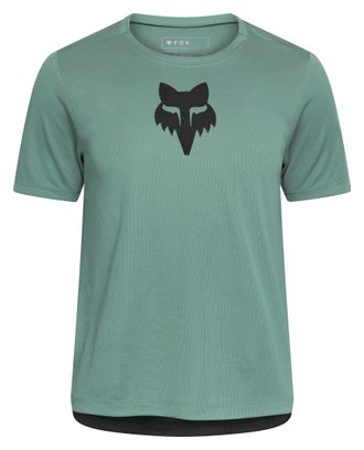 Fox Ranger Head Jersey met korte mouwen voor kinderen Groen