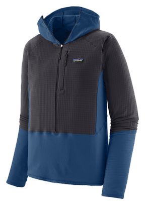 Patagonia R1 Hoody Hooded Fleece Blue Man