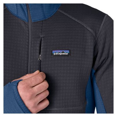 Patagonia R1 Hoody Hooded Fleece Blue Man