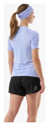 Maillot Compressport Performance de manga corta para mujer, morado 