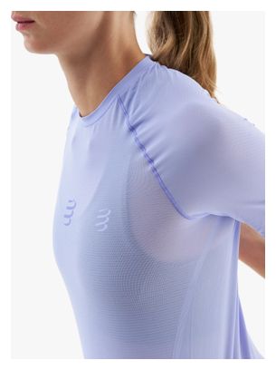 Maillot Compressport Performance de manga corta para mujer, morado 