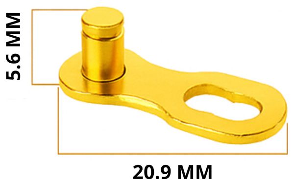 2er-Set Kettenschnellverschluss Fahrrad 11-Gang – Magic Link Connector golden