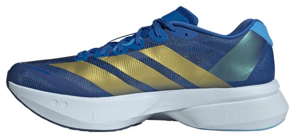 adidas Adizero Boston 13 Running Shoes, Blue/Gold, Men's
