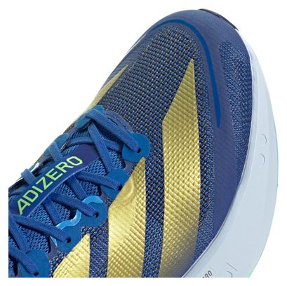 adidas Adizero Boston 13 Running Shoes, Blue/Gold, Men's
