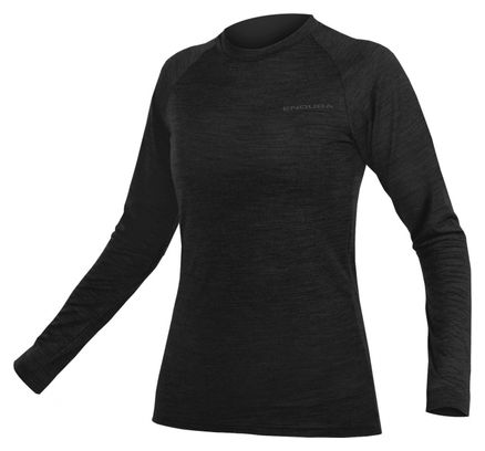 Endura Women's Long Sleeve Jersey Blend BaaBaa Black