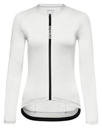Maglia a maniche lunghe Gore Wear Spinshift bianca da donna