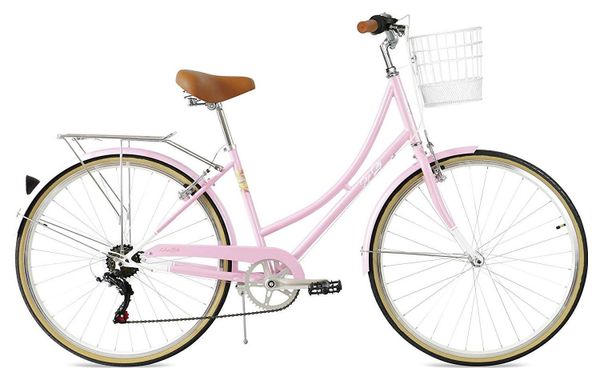 FabricBike Step City - Vélo de route pour femmes 28” Sweet Pink