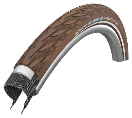 SCHWALBE Pneu Extérieur Delta Cruiser Plus 28 X 1.40 Marron Reflexion