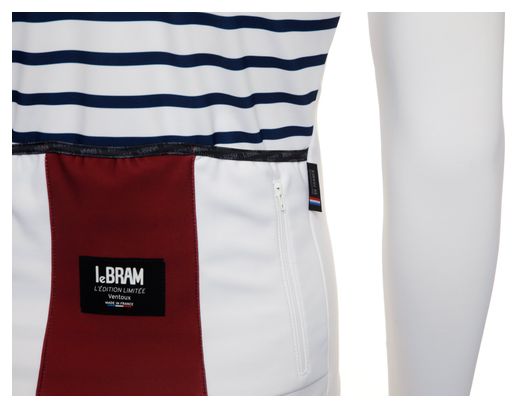 LeBram Ventoux Limited Edition Long Sleeves Jersey White Blue Bordeaux