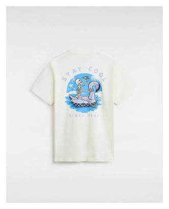 T-Shirt Vans Stay Cool Blanc / Bleu