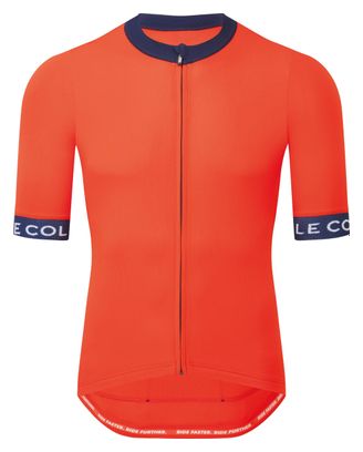 Maillot ligero de manga corta Le Col Sport Rojo/Azul