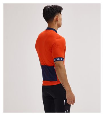 Maillot ligero de manga corta Le Col Sport Rojo/Azul