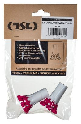 TSL Outdoor Crossover Pole Tip Wit/Roze