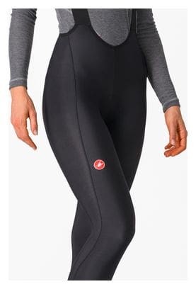 Lange Radhose mit Trägern Castelli Espresso DT Schwarz