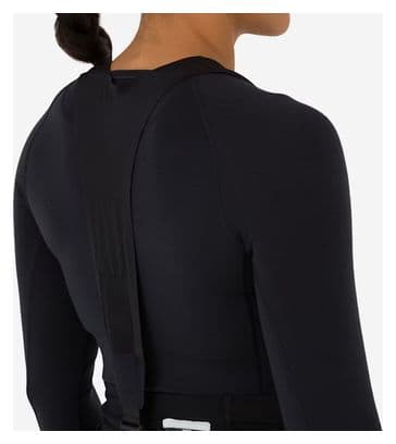 BaseLayer Camiseta de manga larga Rapha Merino Negro para mujer