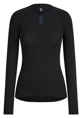 BaseLayer Camiseta de manga larga Rapha Merino Negro para mujer