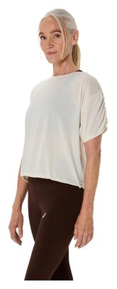 T-Shirt Running Asics Nagino Run Adjustable Beige Femme