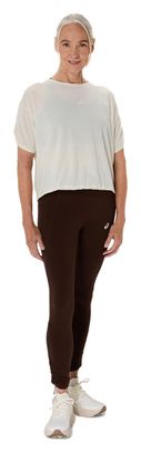 T-Shirt Running Asics Nagino Run Adjustable Beige Femme