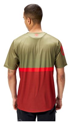 Endura SingleTrack Core II Technical T-Shirt Khaki/Bordeaux