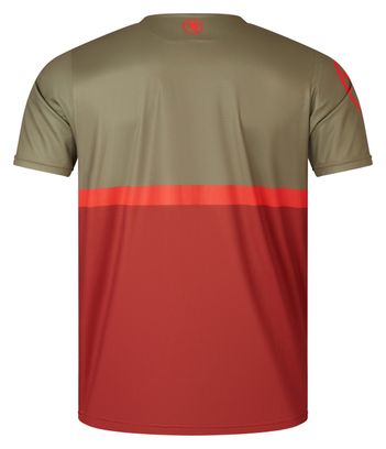 Endura SingleTrack Core II Technical T-Shirt Khaki/Bordeaux