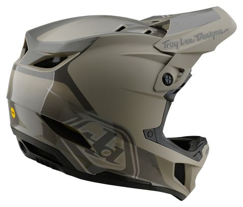 Troy Lee Designs D4 Polyacrylite Mips Green full-face helmet